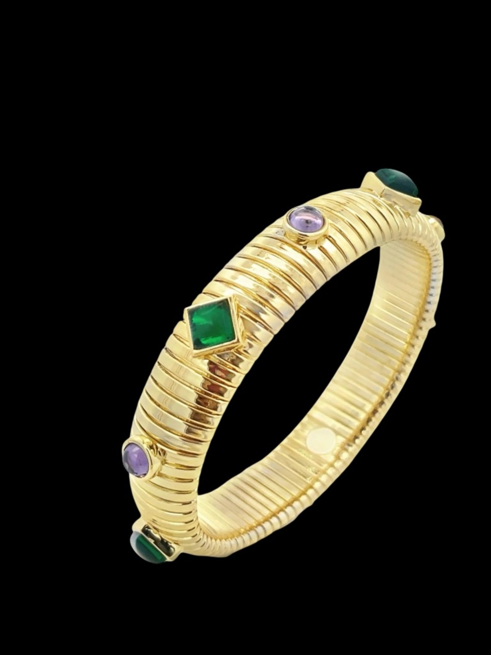NWOT Bangle with Stones 18k Rhodium filled